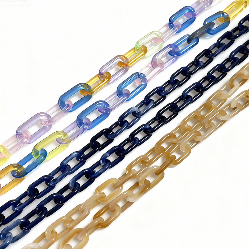 Lightweight plastic eyewear chain, stylish and durable spectacle holder for everyday use.