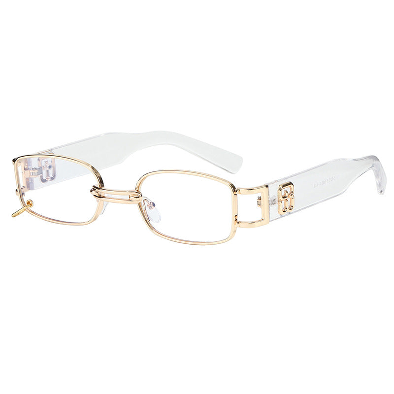 Versatile unisex rectangular frame sunglasses. Stylish and fashionable eyewear with full UV protection.
