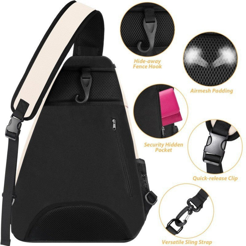Versatile tennis travel bag, unisex athletic backpack with multiple compartments for court & travel essentials.