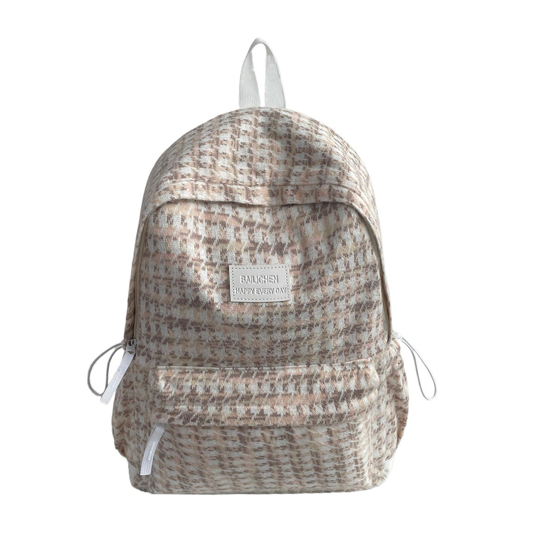 Unisex textured casual daypack, perfect for daily use, school, or travel. Stylish and comfortable backpack.