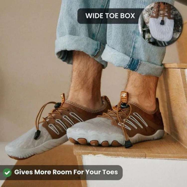 Experience natural movement with TrailFlex Pro unisex barefoot shoes featuring a superior non-slip grip for trails.