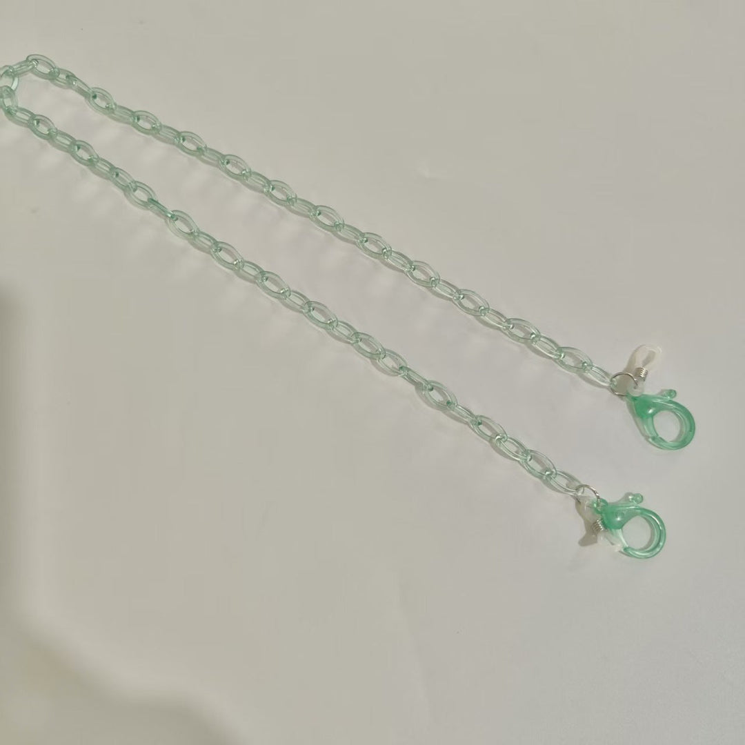 Modern unisex transparent glasses chain, keeping your spectacles safe and handy.