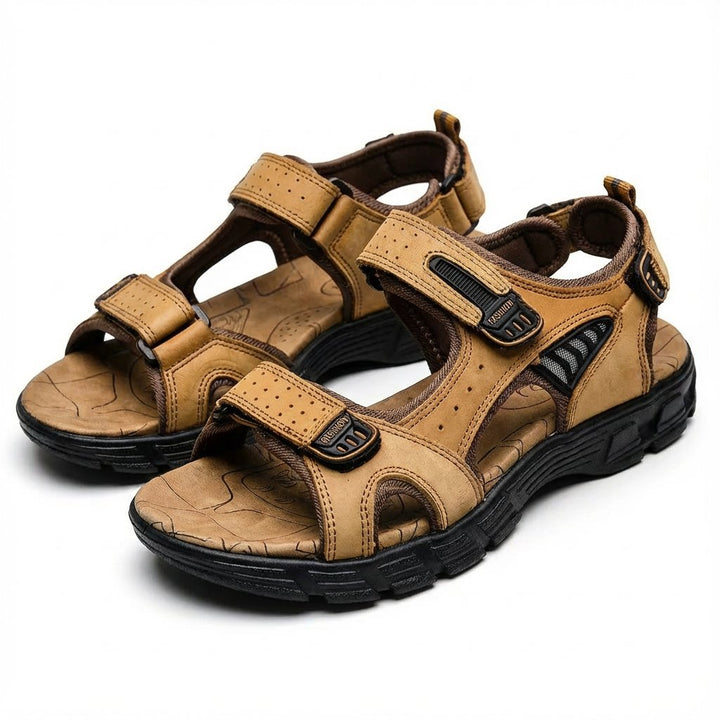 Active trekking sandals for outdoor adventures, offering superior comfort, durability, and secure adjustable straps.