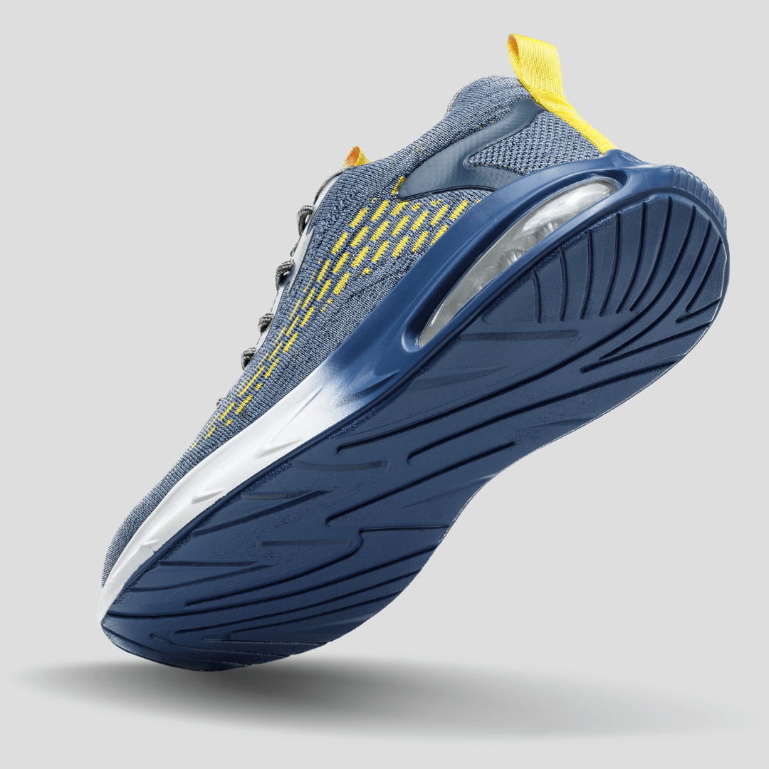 Ultralight orthopedic safety work shoes with steel toe protection and slip-resistant sole.