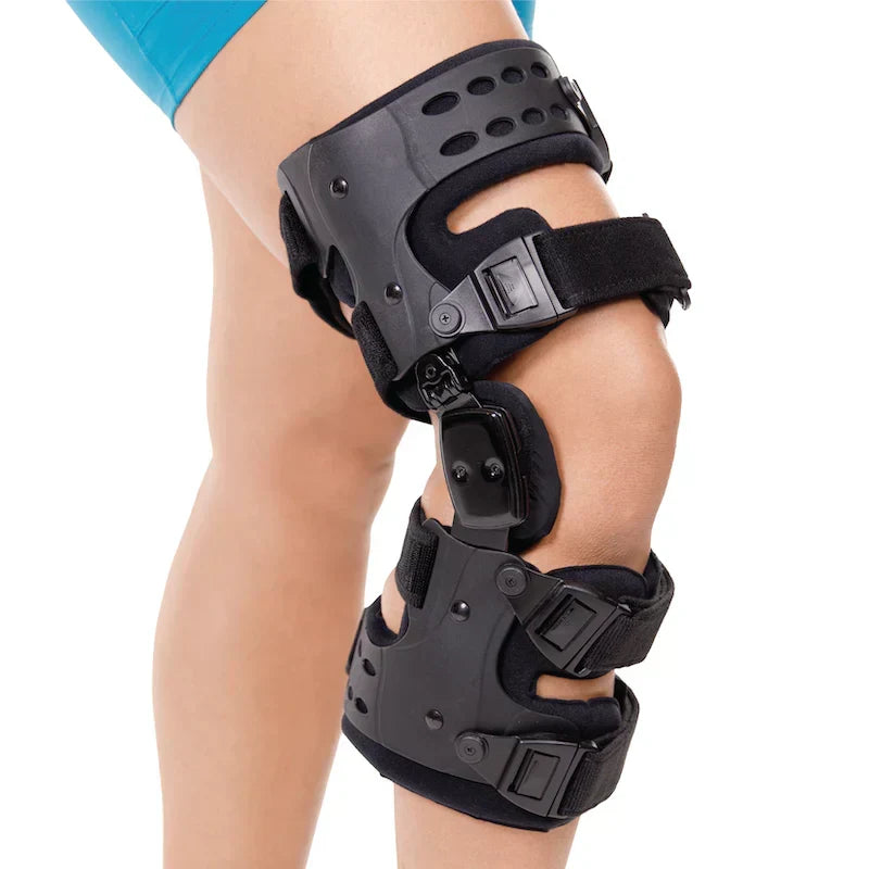 Unisex unloader knee brace for osteoarthritis pain relief & joint support.