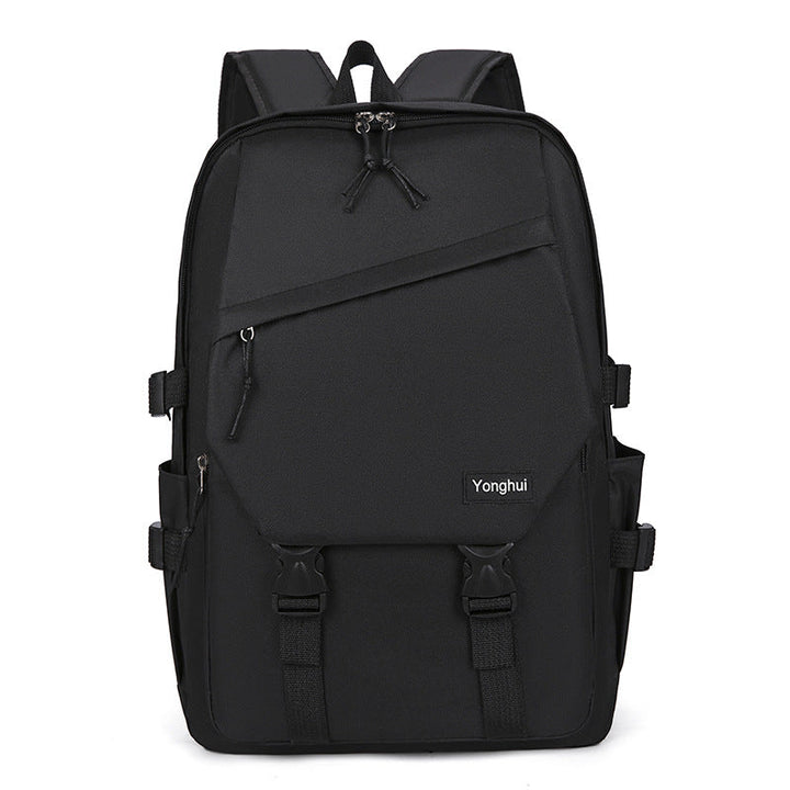 Stylish black multi-functional commuter backpack, durable & versatile for everyday use, travel, work & school.