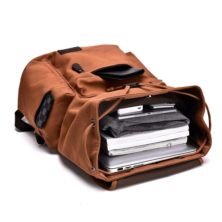 Rugged outdoor hiking backpack with multiple compartments for exploration. Ideal daypack for trails.