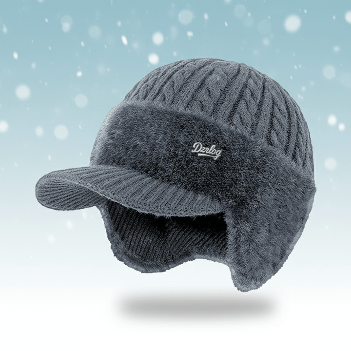Unisex warm trapper hat for cold weather, featuring ear flaps & cozy lining. Perfect winter headwear.