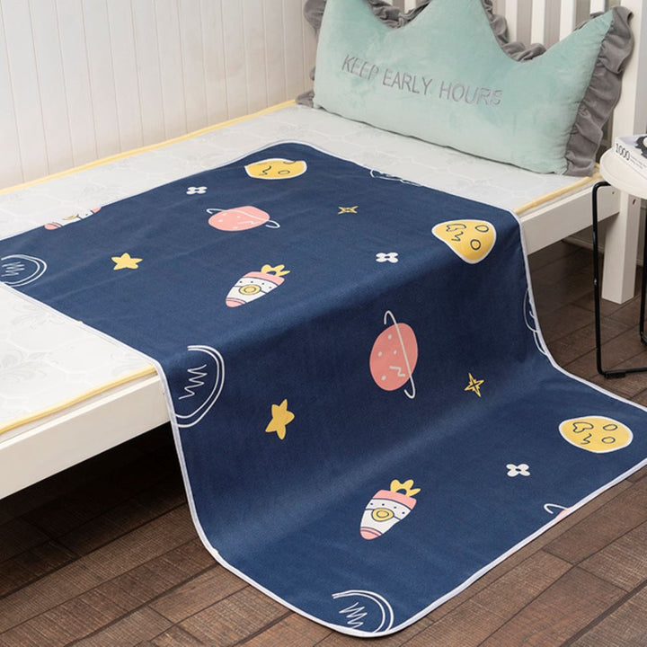 Unisex waterproof portable baby changing mat for on-the-go diaper changes. Soft, reusable infant care travel essential.