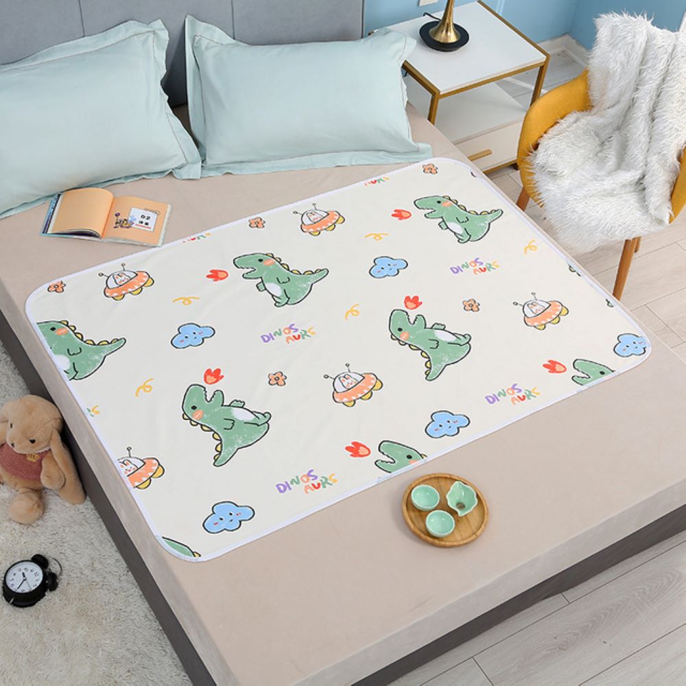 Portable unisex waterproof baby diaper changing mat pad. Reusable, absorbent, ideal for travel and infant care.