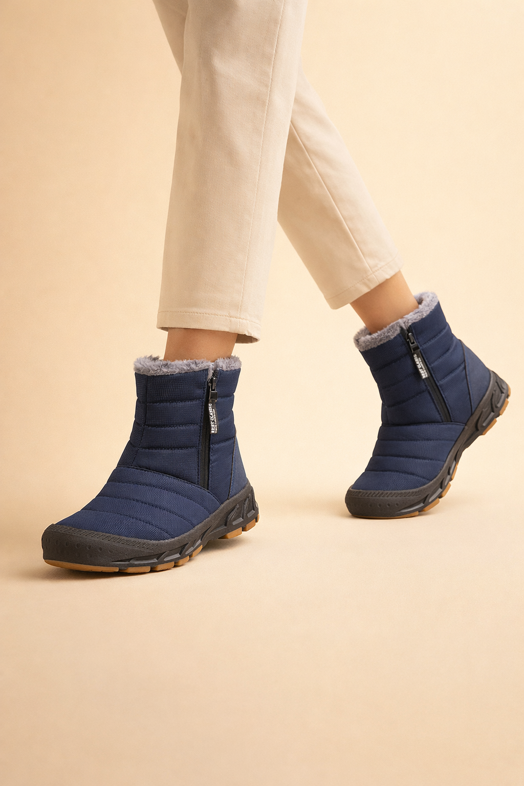 Unisex waterproof winter snow boots, ideal for cold weather adventures & ultimate comfort. Durable high-top design.