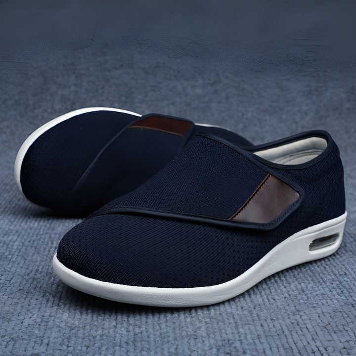 Adjustable extra wide diabetic shoes for elderly with swollen or sensitive feet, promoting foot health.
