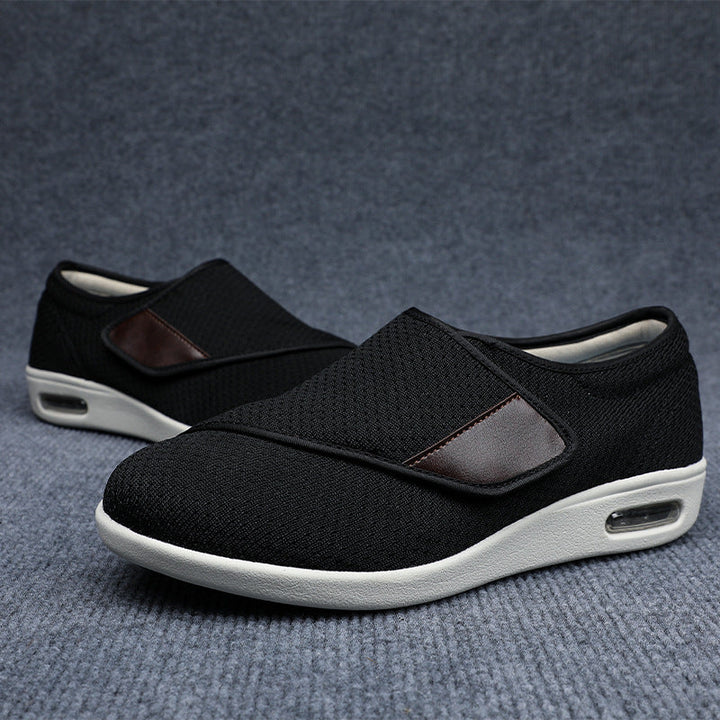 Therapeutic unisex wide diabetic shoes with adjustable closure, ideal for swollen and sensitive feet.