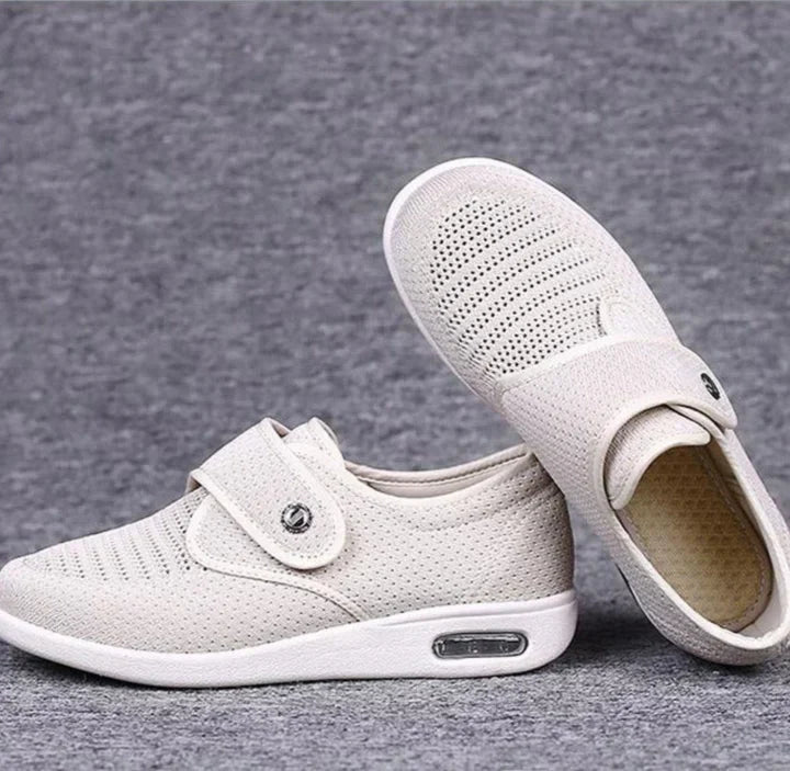 Unisex wide diabetic shoes for swollen, sensitive feet. Easy slip-on comfort, supportive for daily wear.