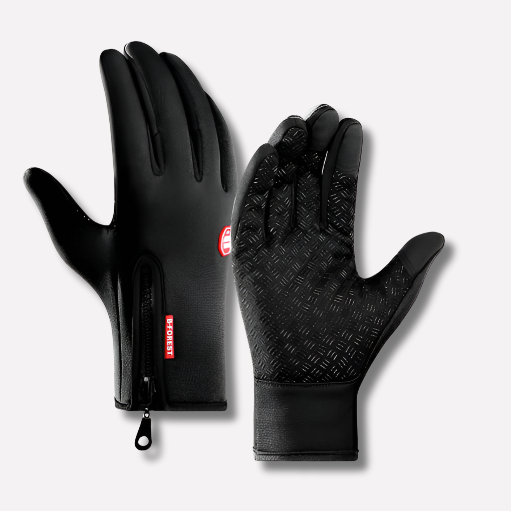 Unisex winter heated gloves for cycling & skiing. Thermal, fleece-lined, touchscreen compatible for cold weather sports.