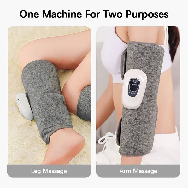 Wireless electric calf massager for unisex leg muscle recovery, air compression therapy & relaxation.