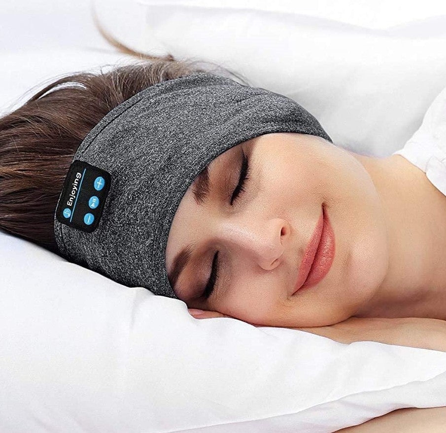 Unisex wireless sleep headband headphones for comfortable rest and audio.