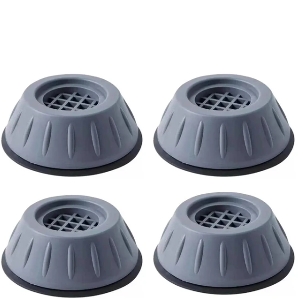 Universal anti-vibration pads for appliances. Reduce noise, stop movement, protect floors.