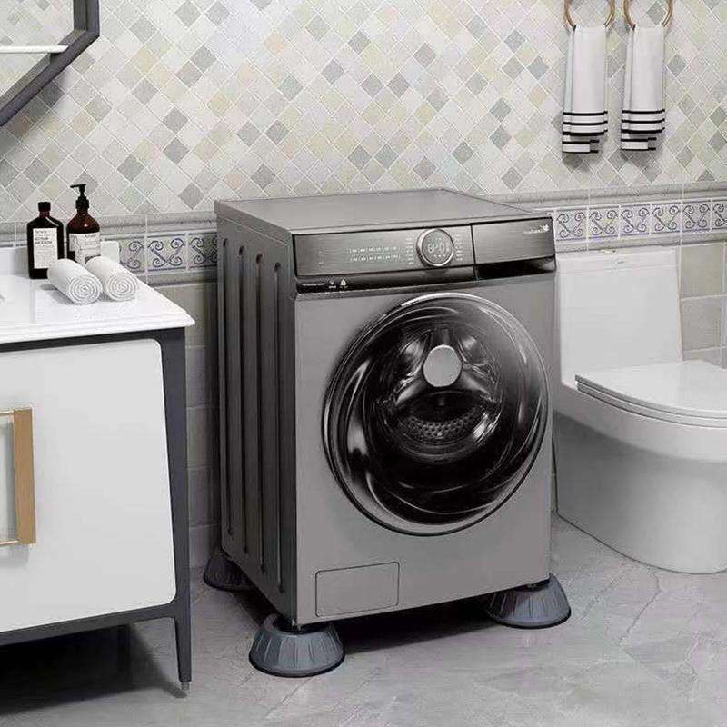 Appliance noise reduction pads. Heavy-duty anti-vibration rubber for quieter washing machines & dryers.