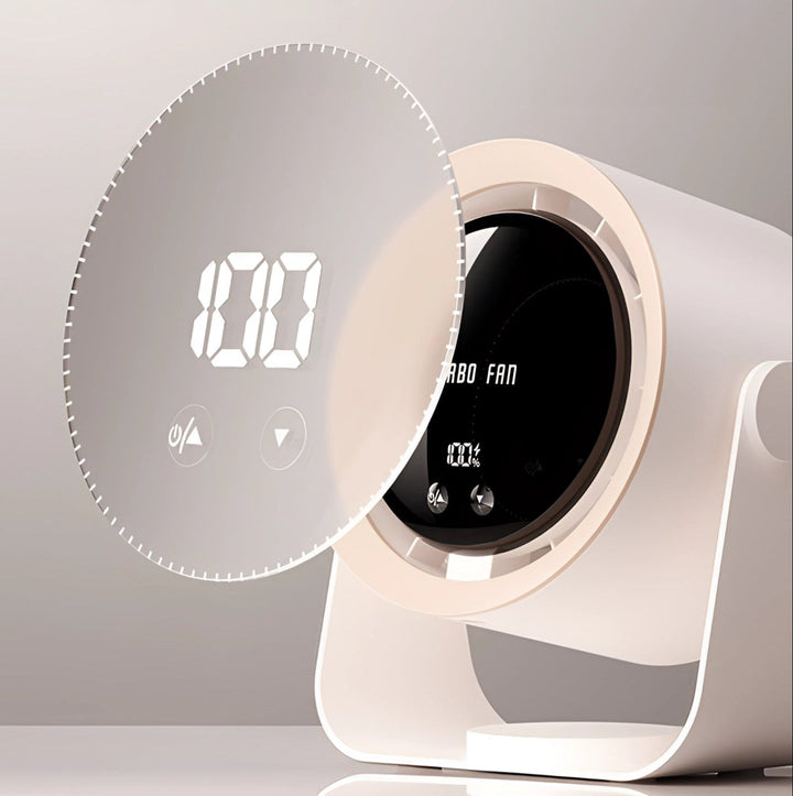 Safe bladeless fan, quiet LED air circulator. Modern and efficient cooling for your home.