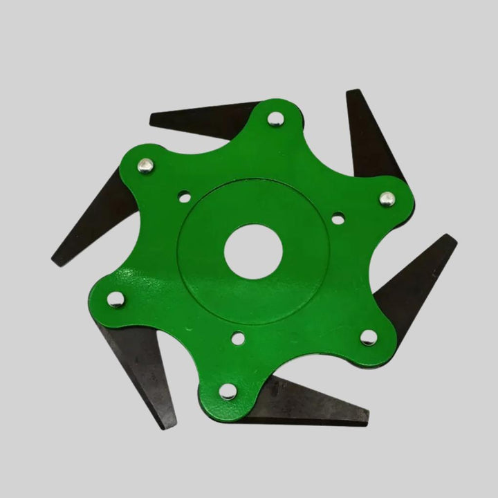 Effortless overgrowth clearing with this universal brush cutter attachment for lawn care.