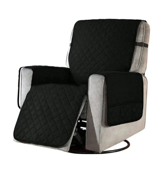 Stylish quilted recliner cover, enhances comfort & protects your living room furniture.