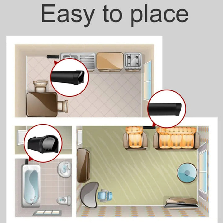 Secure animal-friendly rat trap for safe and effective pest control.