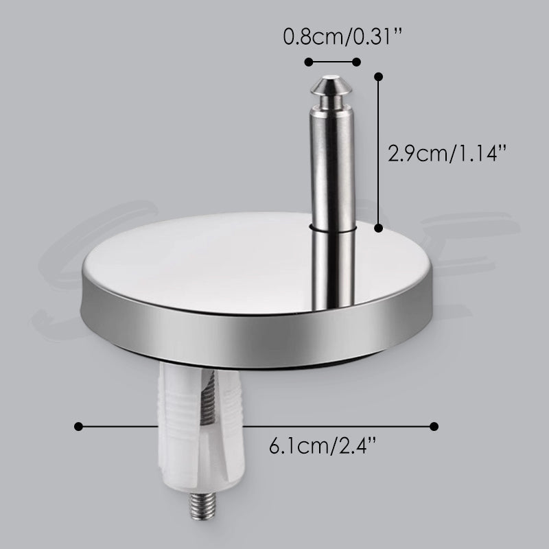 Premium toilet seat stabilizer kit offers stability & comfort. Durable, rust-proof fasteners for your bathroom.