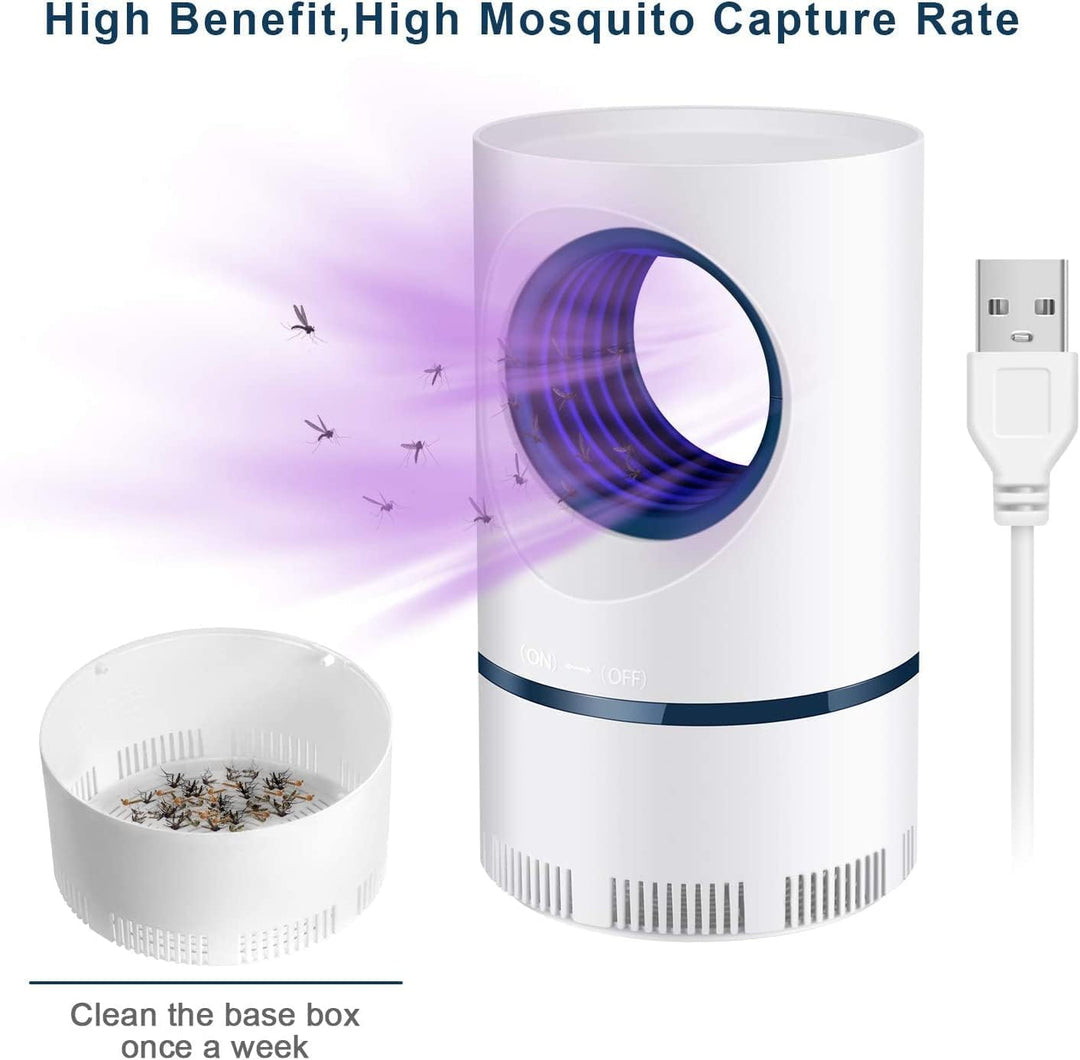 Modern UV mosquito & fly trap, offering safe and silent indoor/outdoor pest control for your home.