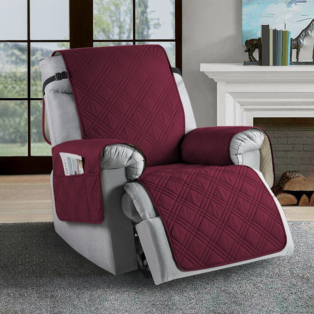 Stylish universal recliner cover, water-resistant microfiber slipcover for living room decor and protection.