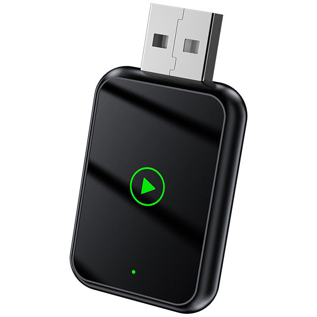 Universal wireless CarPlay & Android Auto adapter for seamless in-car multimedia & navigation connectivity.