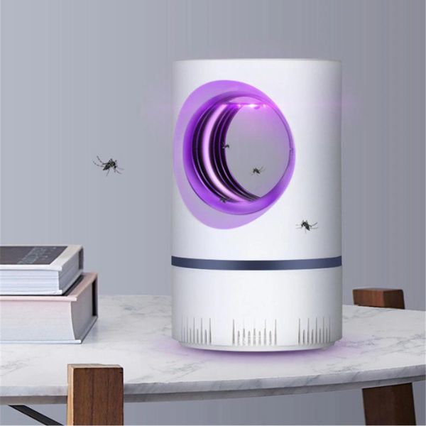 Portable electronic bug zapper with powerful UV light for indoor & outdoor pest control. Kills mosquitoes.