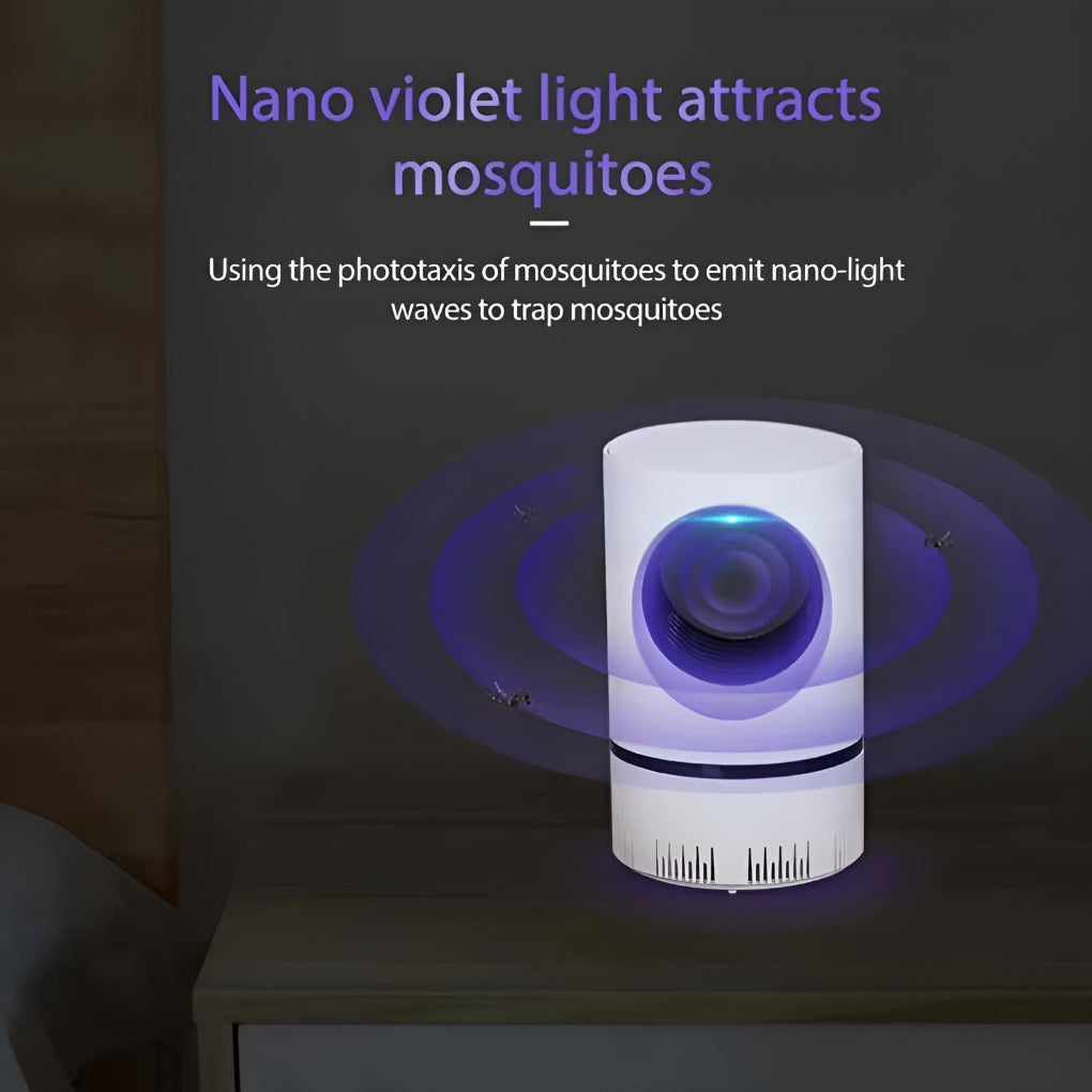 Powerful UV light insect trap providing silent mosquito & fly killer for effective home & garden pest defense.