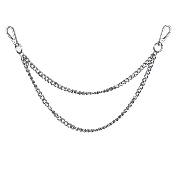 Multi-purpose metal link chain accessory for keychains, wallet chains. Adds a durable, stylish punk urban accent.