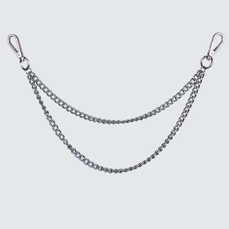 Robust link chain accessory for utility & fashion. Perfect durable metal chain for punk, urban style, keychains or wallets.