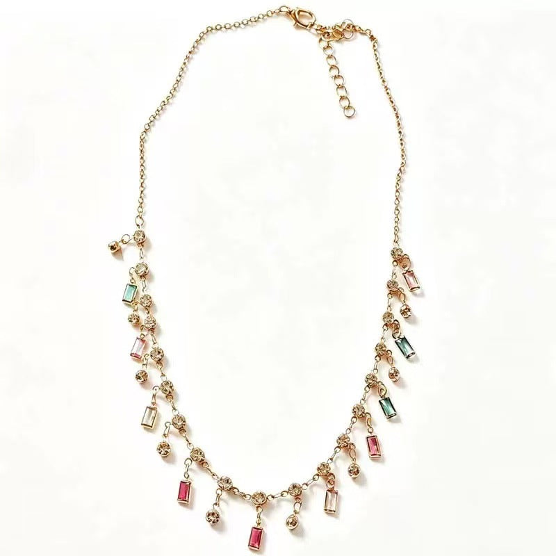 Bold Charm Necklace for women, a vibrant and playful statement jewelry piece, perfect as a fashion accessory.