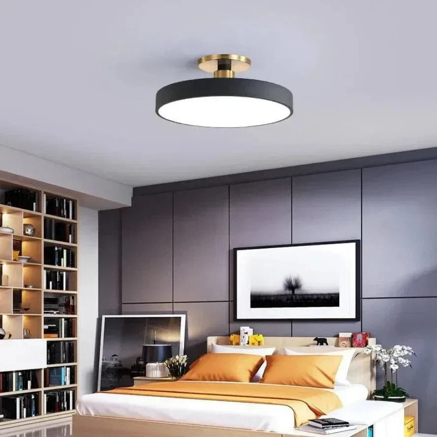 Ambient Macaron LED ceiling light. Vibrant, colorful lighting fixture for modern home decor. Surface mount.