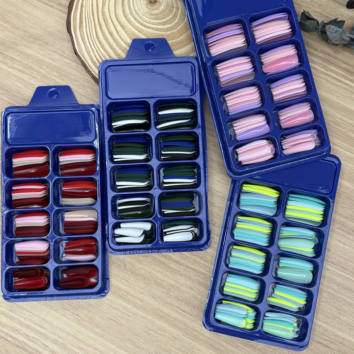 Comprehensive nail art kit with an array of vibrant colors for easy, long-lasting applications.