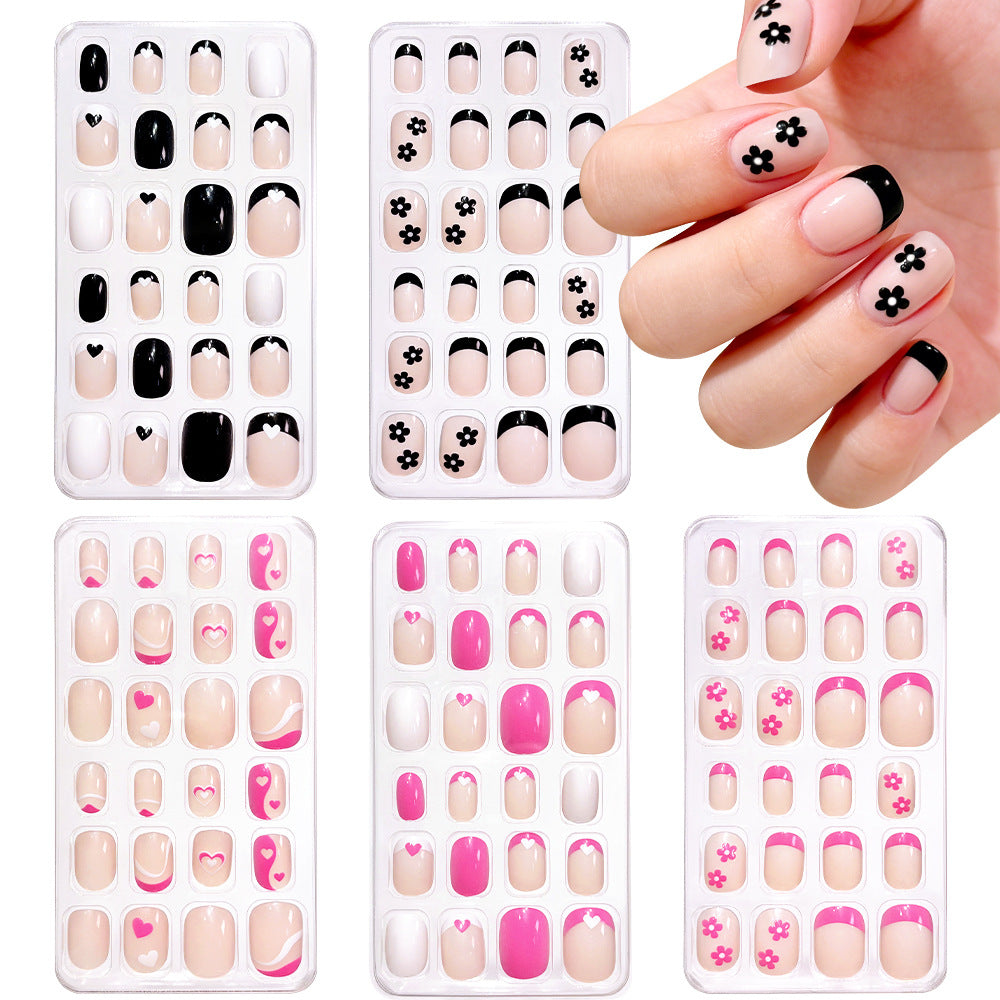 Star themed press-on nails, colorful & expressive fake nails for women, quick to apply.