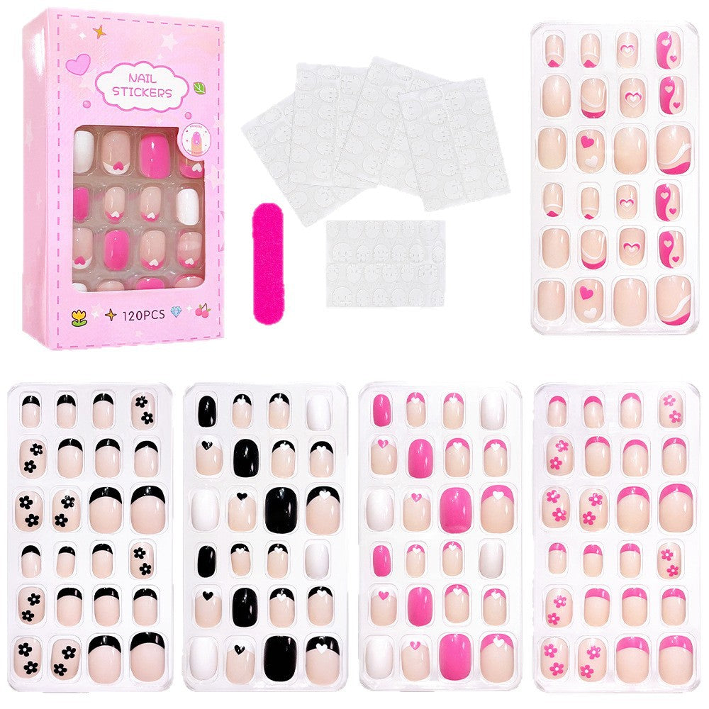Women's fun themed press-on nails, vibrant nail art for an easy, long-lasting manicure.