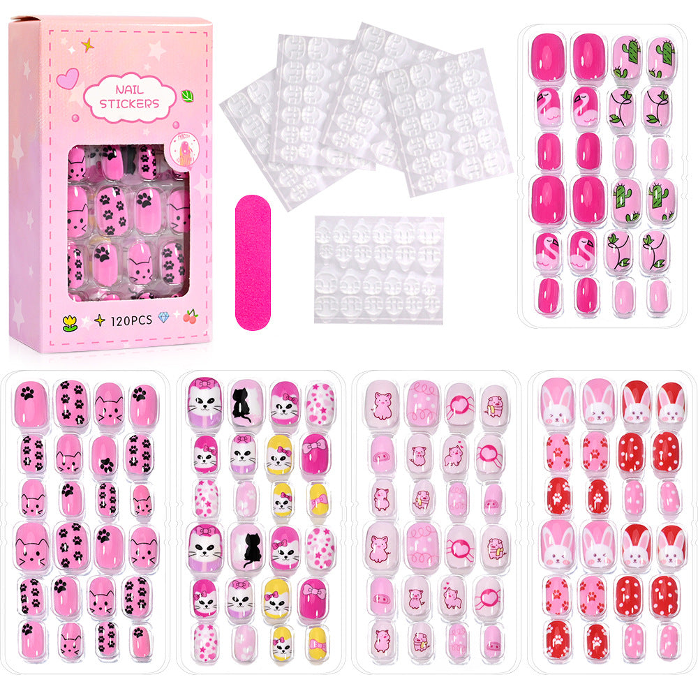 Easy application press-on nails for women, fun themed nail art for a quick, stylish makeover.