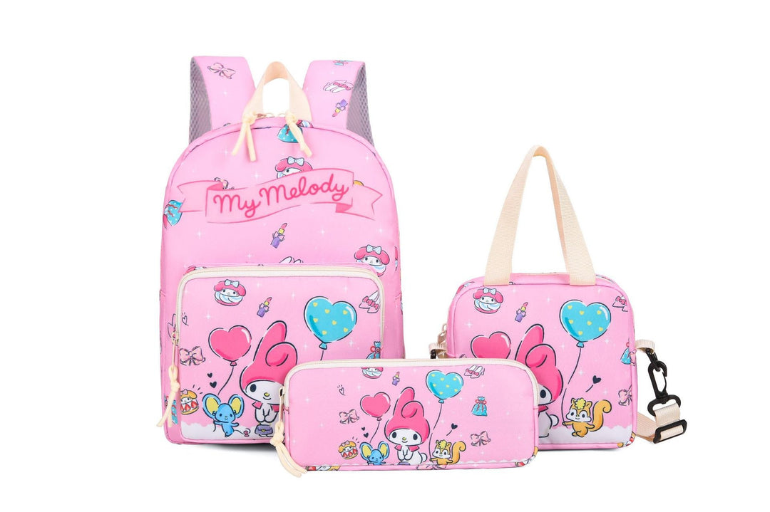 Playful cartoon character school bag, unisex travel backpack with vibrant colors, perfect for kids & fun-loving adults.