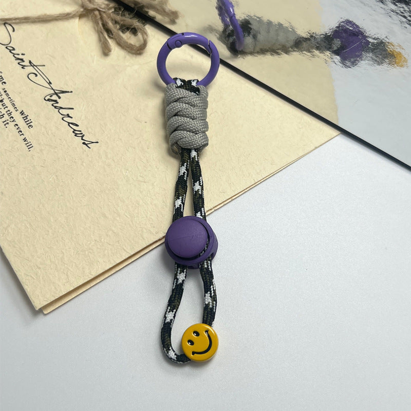Textured, colorful keychain holder, stylish and practical for everyday key organization. Unisex design.
