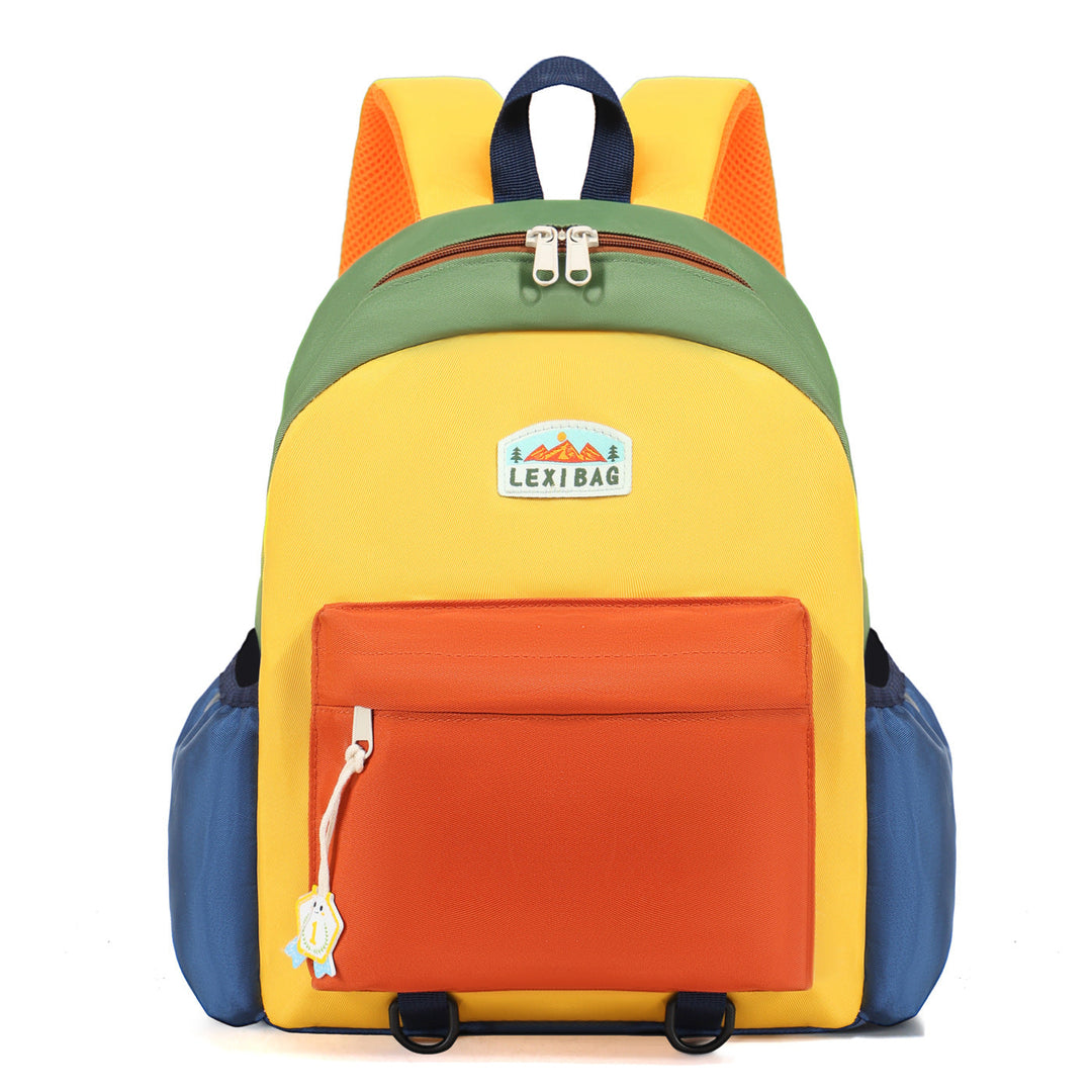 Vibrant unisex multi-compartment school backpack, durable & water-resistant for students' everyday carry essentials.