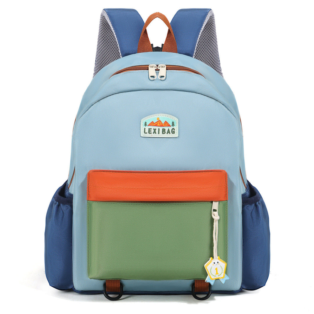 Colorful multi-compartment unisex school bag, perfect for students, durable for everyday use & travel.
