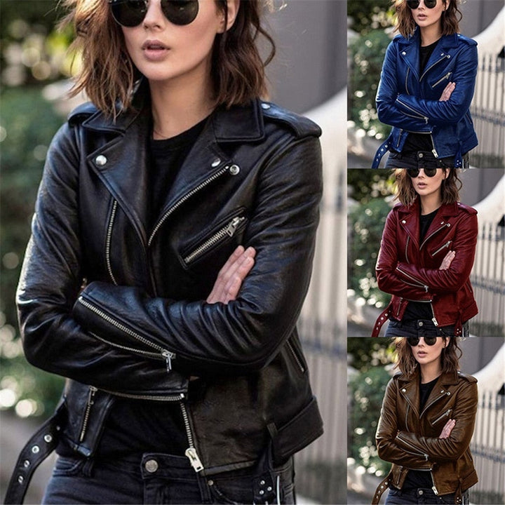Vibrant women's fashion jacket, a colorful modern outerwear piece for a chic and stylish look.