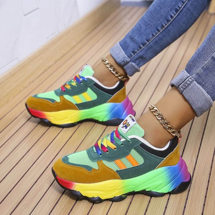 Comfortable women's chunky sneakers, orthopedic design with superior arch support for everyday wear.