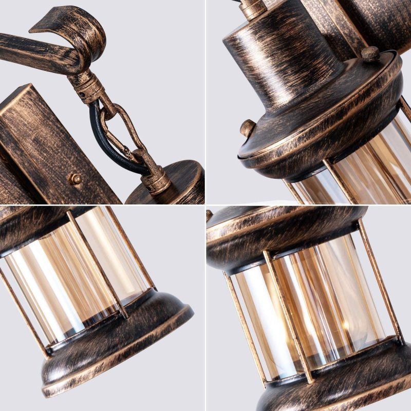 Elegant vintage industrial metal sconce, perfect for stylish indoor lighting.