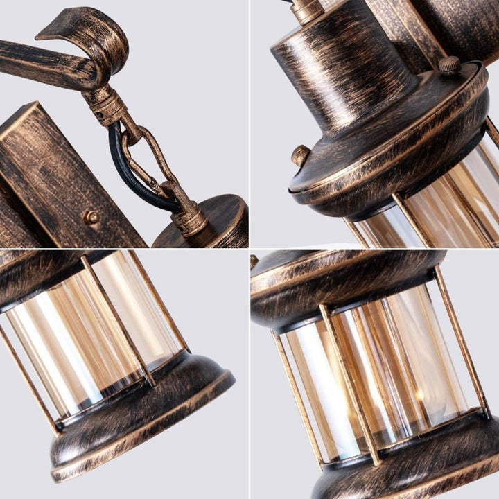 Elegant vintage industrial metal sconce, perfect for stylish indoor lighting.