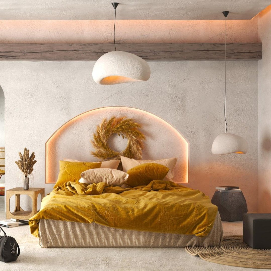 Contemporary home lighting: adjustable height dome pendant light, a modern and stylish fixture.
